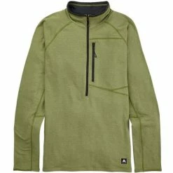 Burton Men's Stockrun Grid Half-Zip Fleece