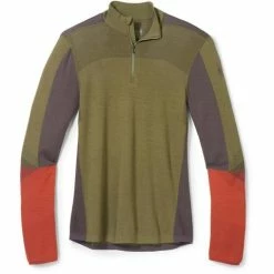 Smartwool Men's Intraknit Thermal Merino Base Layer Colorblock 1/4 Zip